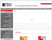 Tablet Screenshot of kirschbaum.de